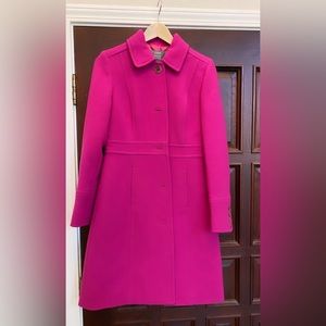 J Crew Pink Wool Coat